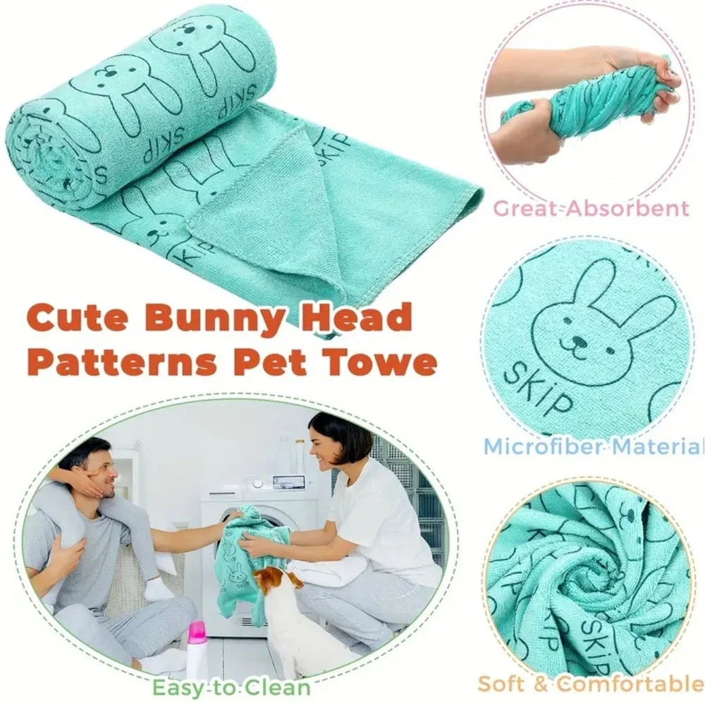 Quick Drying Super Absorbent Microfiber Pet Drying Towels LARGE‎ Grooming 4 pack